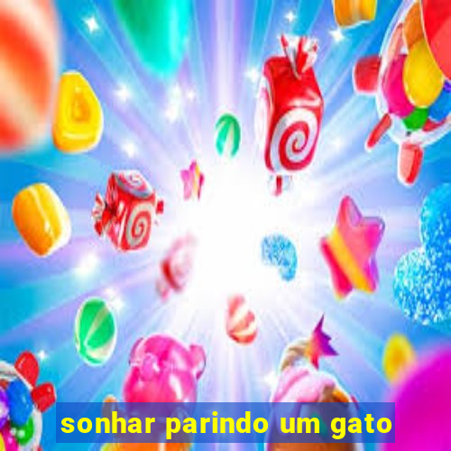 sonhar parindo um gato